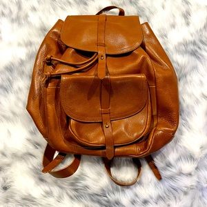 MADEWELL The Transport Rucksack in English Saddle Leather